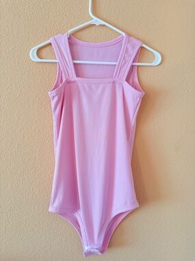 NWOT Pink Square Neck Bodysuit